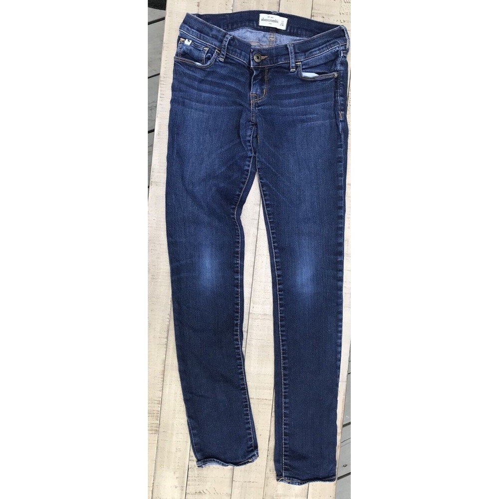 Abercrombie Kids Jeans Skinny Leg Stretchy 16 Blue Girls Pants